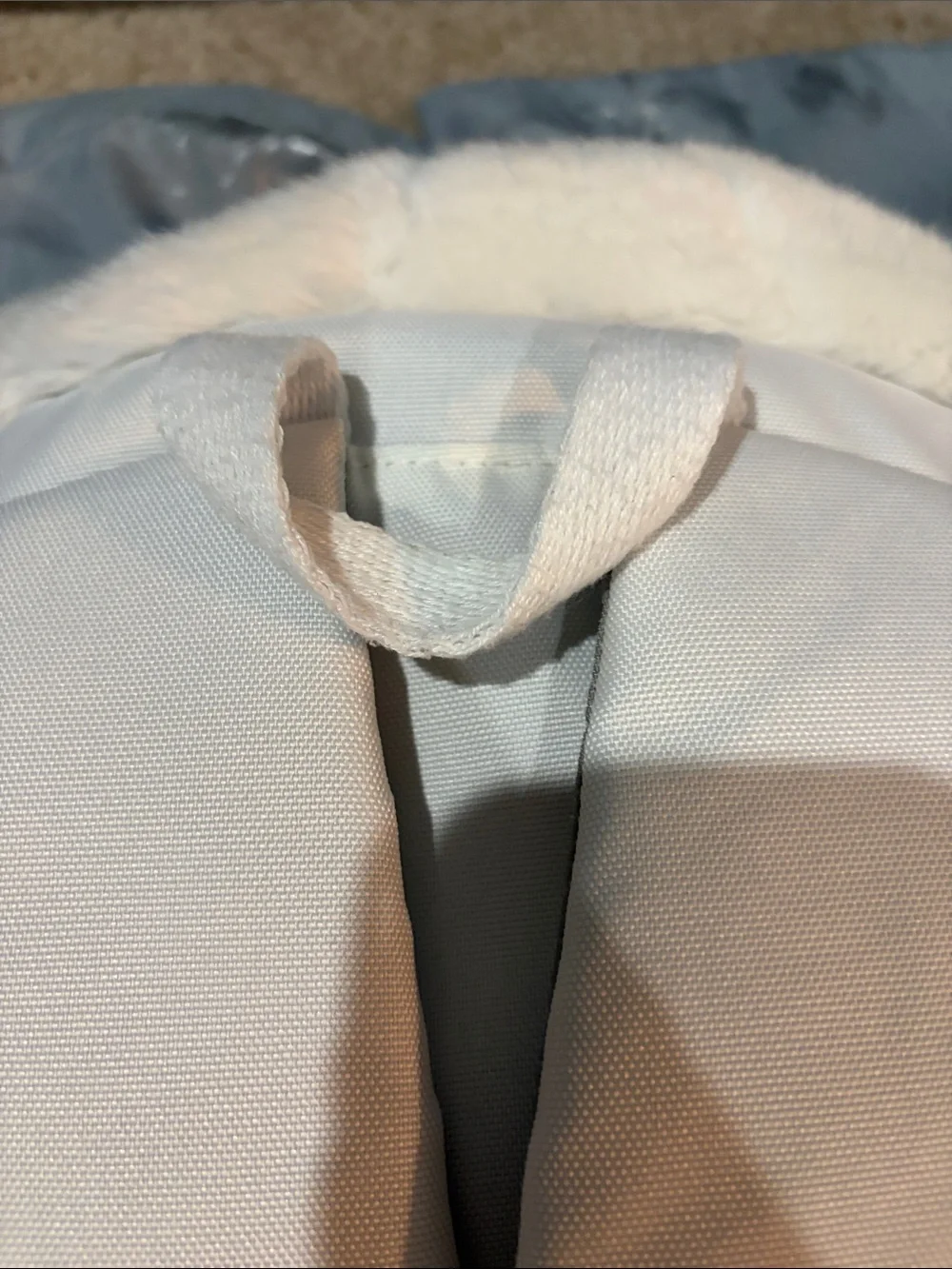 Lands' End Plush Cream Bear Kids Backpack